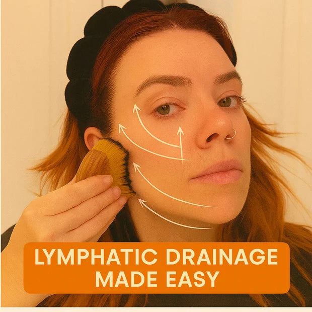 Lymphatic Contour Face Brush, Reduce Puffiness, Define Jawline & Boosts Skin Glow