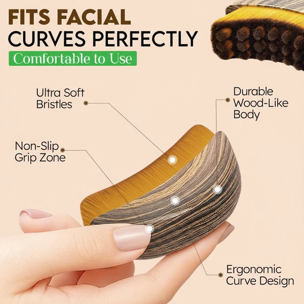 Lymphatic Contour Face Brush, Reduce Puffiness, Define Jawline & Boosts Skin Glow