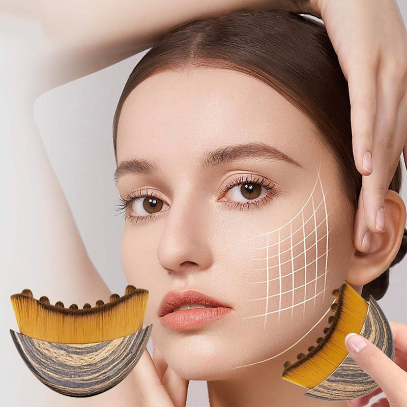 Lymphatic Contour Face Brush, Reduce Puffiness, Define Jawline & Boosts Skin Glow