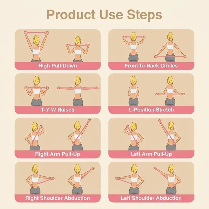 ELVORIA™ - Figure 8 Workout Resistance Band for Yoga